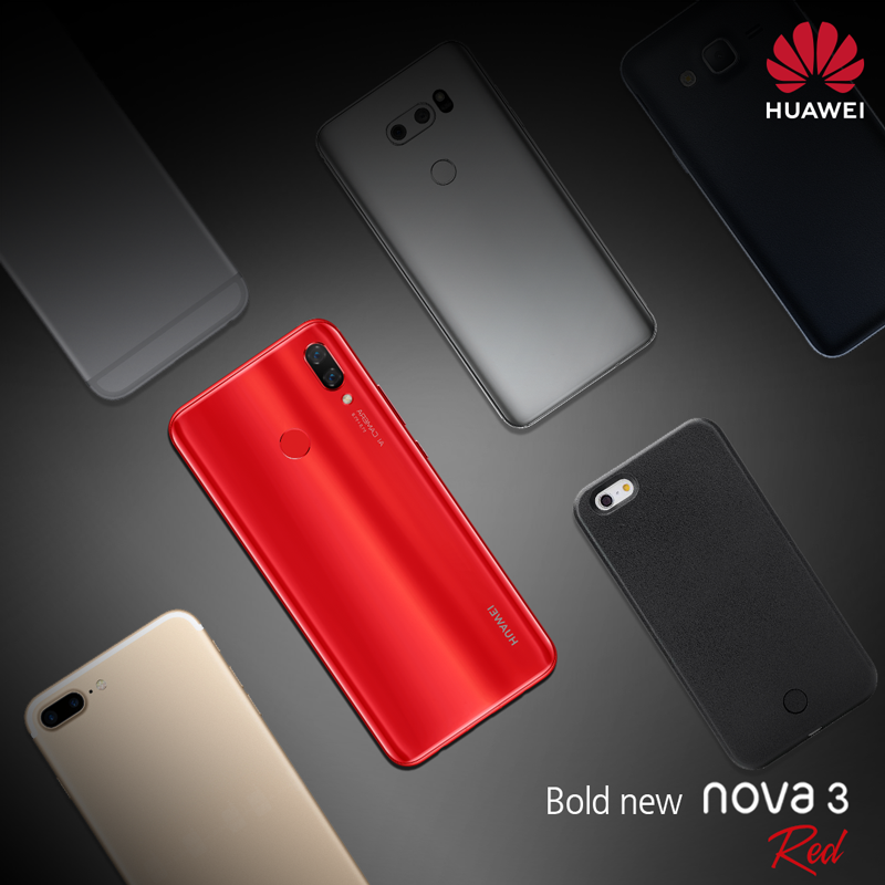 Huawei Nova 3i in red color